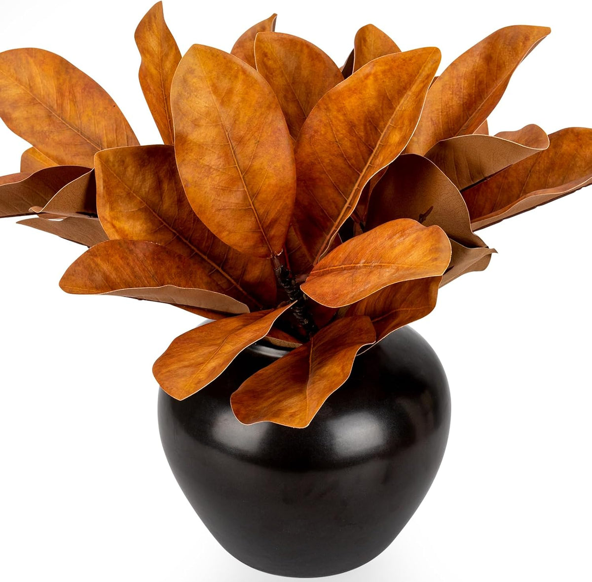 Magnolia Artificial Leaves Branches 22 Inch 3D Real Touch Faux Magnolia Stems Fake Magnolia Twigs for Indoor Outdoor Vase Filling Home Wedding Floral Arrangement Decoration