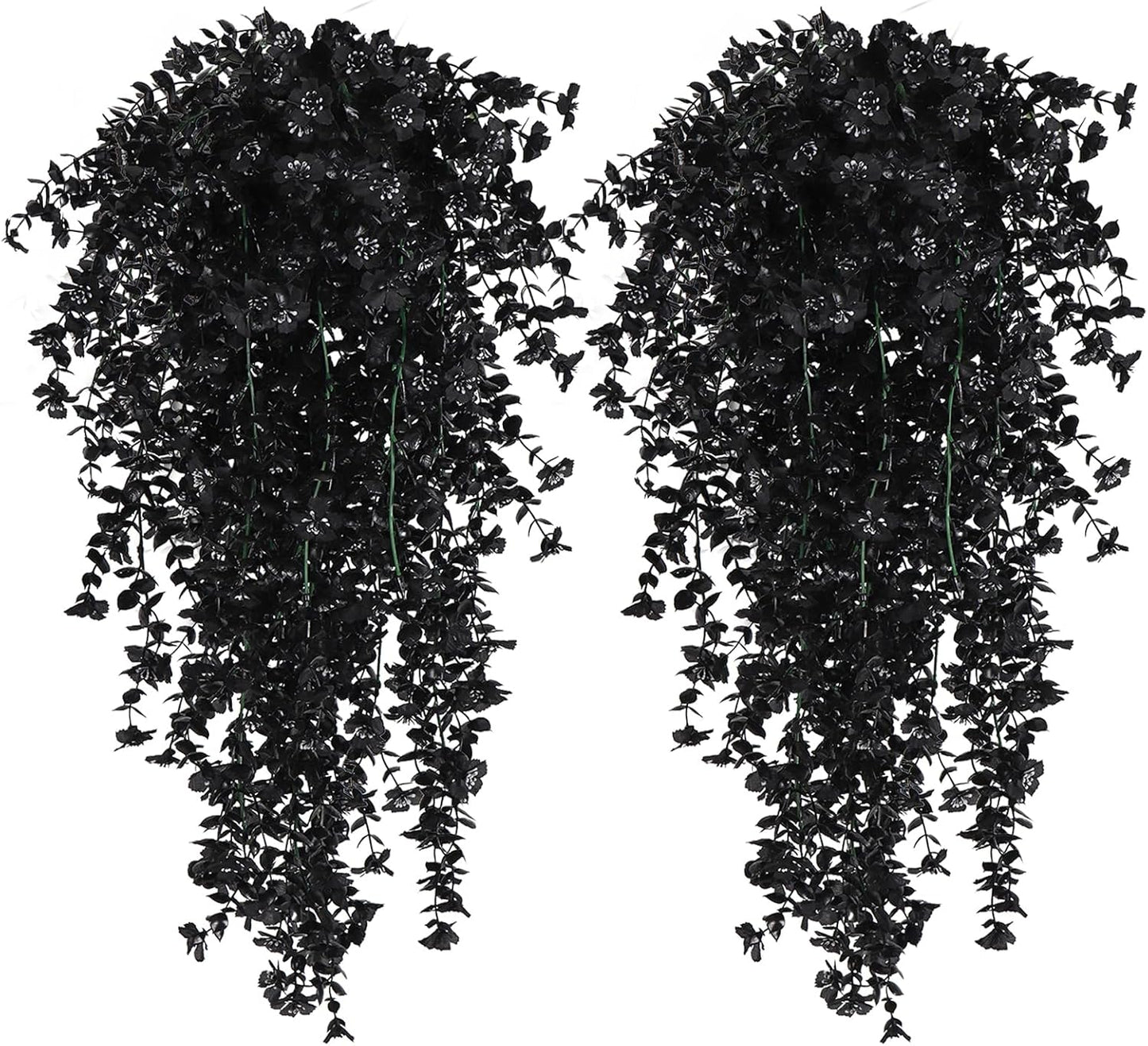4Pc Artificial Flowers for Outdoor Fake Hanging Plants 29Inch White | UV Resistant Silk Daisy Flower Realistic Faux Trailing Vine for Wall Yard Porch Balcony Indoor Outdoor Planters