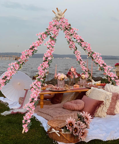 5.9 Ft Artificial Bougainvillea Flowers Garland 2PCS Fake Silk Bougainvillea Vines Long Plant Faux Bougainvillea Wreaths for Centerpieces Table Runner Wedding Arch Wall Decorations (Deep Pink)