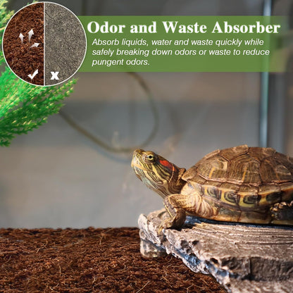 2 Pack Coconut Fiber Substrate, Premium Coco Coir Reptile Substrate