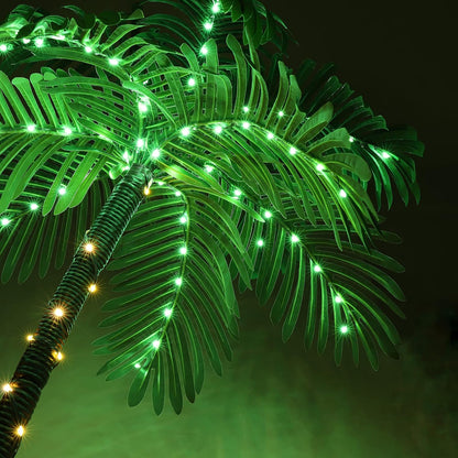 Lighted Palm Tree Bar Outdoor Christmas Light Up Decor for Outside Patio