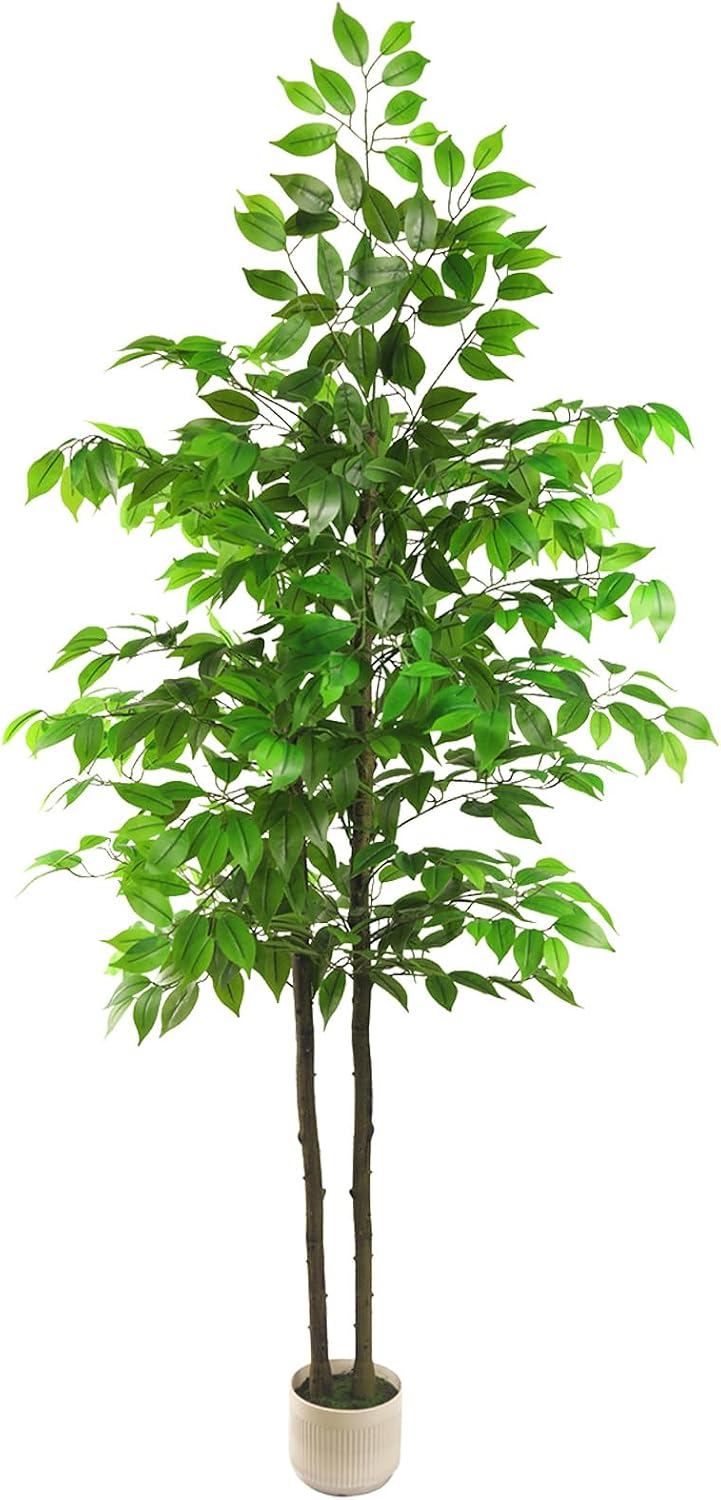 Artificial Ficus Tree 6ft, Fake Trees for Home Office Decor