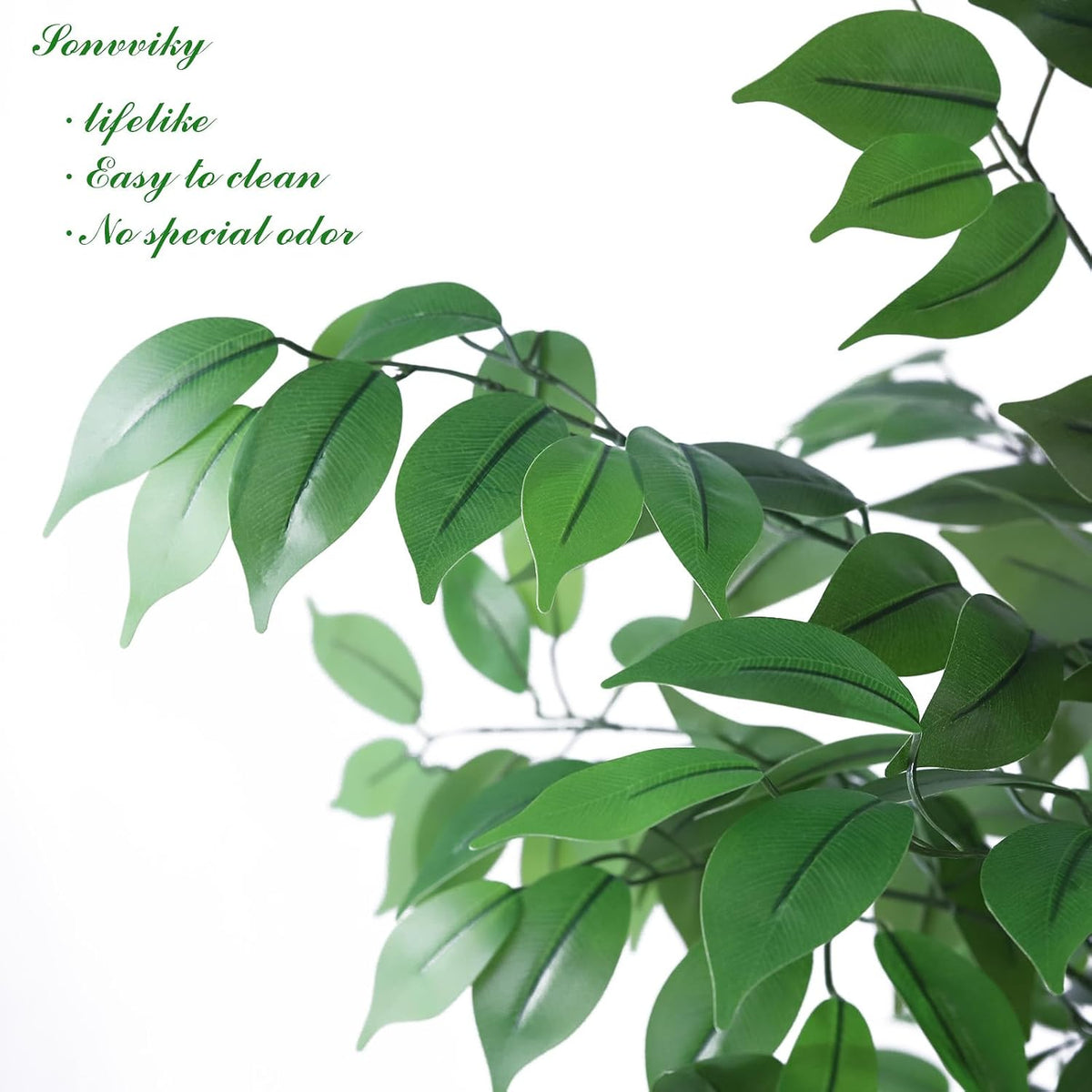 Artificial Ficus Tree 6ft, Fake Trees for Home Office Decor