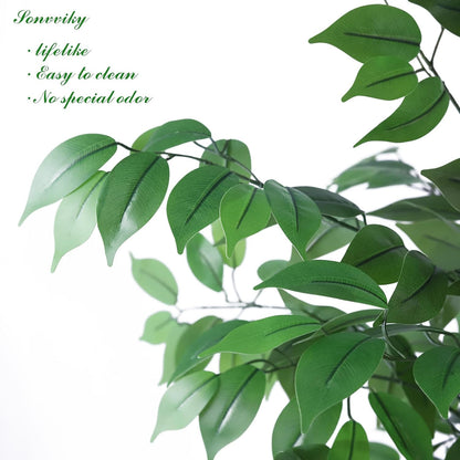 Artificial Ficus Tree 6ft, Fake Trees for Home Office Decor