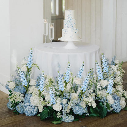 6PCS Green Delphinium Artificial Flowers Silk Snapdragon Artificial Flowers 36.22" Long Stem Flowers for Wedding Florals Centerpieces Home Decor(Green)