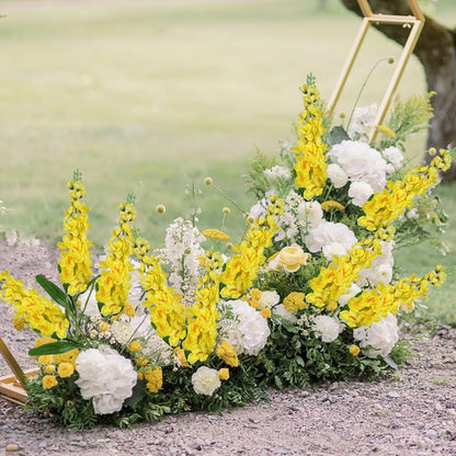 6PCS Green Delphinium Artificial Flowers Silk Snapdragon Artificial Flowers 36.22" Long Stem Flowers for Wedding Florals Centerpieces Home Decor(Green)