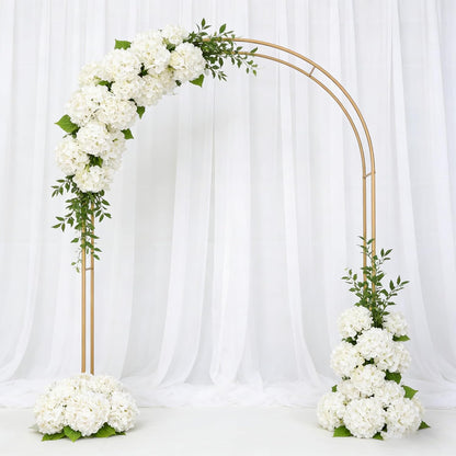 3Pcs White Artificial Hydrangea Flowers, Fake Hydrangea Flowers
