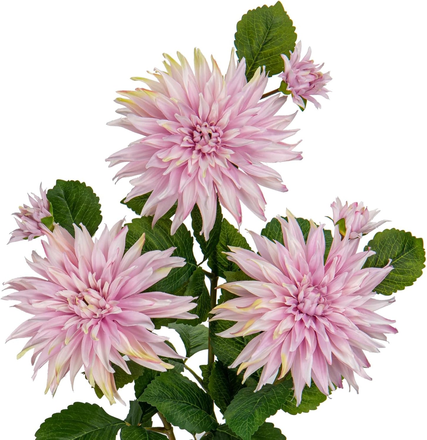 3Pcs Dark Red Fake Dahlia Flowers Fall Flowers Artificial for Decoration Silk Flower with Long Stem 28" Floral Arrangements Bouquets Autumn Faux Dahlias Centerpieces Fall Decorations for Home