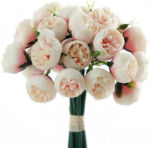 18 Pcs Ranunculus Artificial Flower 11.8" and 54 Heads Faux Silk Ranunculus Flowers Artificial Ranunculus Bouquet Decorations for Home DIY Wedding Decor (Purple)