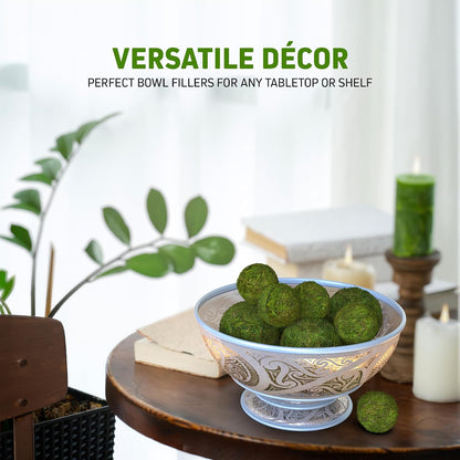 Decorative Moss Balls, 23-Piece Large and Extra Large Faux Green Set