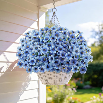 16 PCS Artificial Flowers for Outdoors,White Fake Lavender Plants