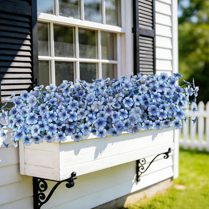 16 PCS Artificial Flowers for Outdoors,White Fake Lavender Plants