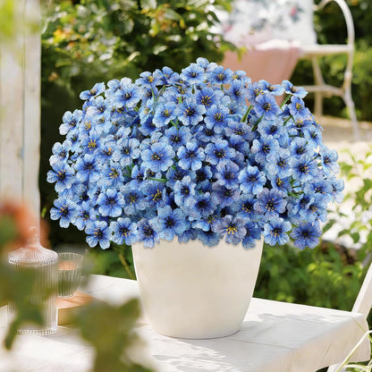 16 PCS Artificial Flowers for Outdoors,White Fake Lavender Plants