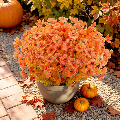 16 PCS Artificial Flowers for Outdoors,White Fake Lavender Plants