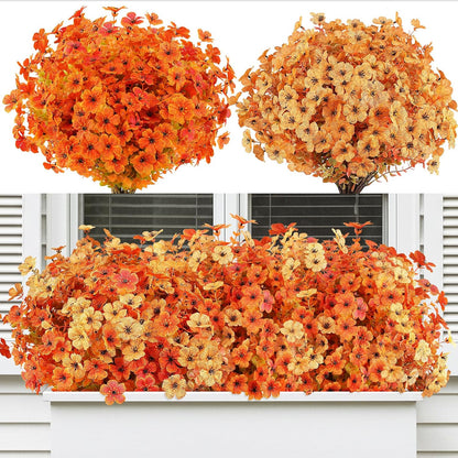 16 PCS Artificial Flowers for Outdoors,White Fake Lavender Plants