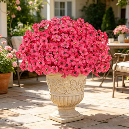 16 PCS Artificial Flowers for Outdoors,White Fake Lavender Plants