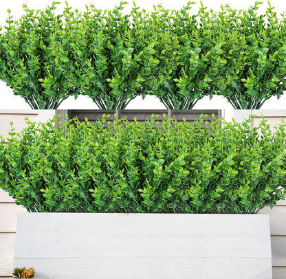 16 PCS Artificial Flowers for Outdoors,White Fake Lavender Plants