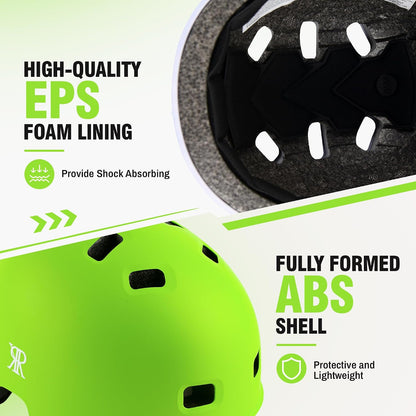 Youth Kids Bike Helmet,Bicycle Helmet for Boys Girls 3-5, 5-8, 8-14, 2 Size | Satety Certified, Adjustable Skateboard Helmet, Multi-Sport for Scooter BMX Inline / Roller Skate