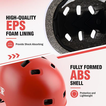Youth Kids Bike Helmet,Bicycle Helmet for Boys Girls 3-5, 5-8, 8-14, 2 Size | Satety Certified, Adjustable Skateboard Helmet, Multi-Sport for Scooter BMX Inline / Roller Skate