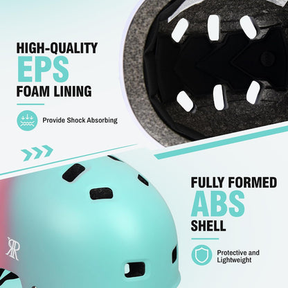 Youth Kids Bike Helmet,Bicycle Helmet for Boys Girls 3-5, 5-8, 8-14, 2 Size | Satety Certified, Adjustable Skateboard Helmet, Multi-Sport for Scooter BMX Inline / Roller Skate