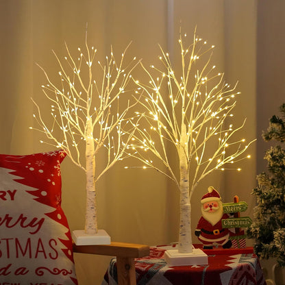 144 LED Birch Tree Light with Timer,DIY Artificial Lamp Warm White