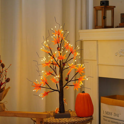 144 LED Birch Tree Light with Timer,DIY Artificial Lamp Warm White