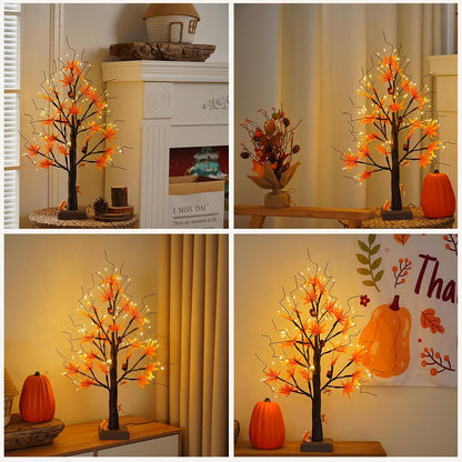 144 LED Birch Tree Light with Timer,DIY Artificial Lamp Warm White