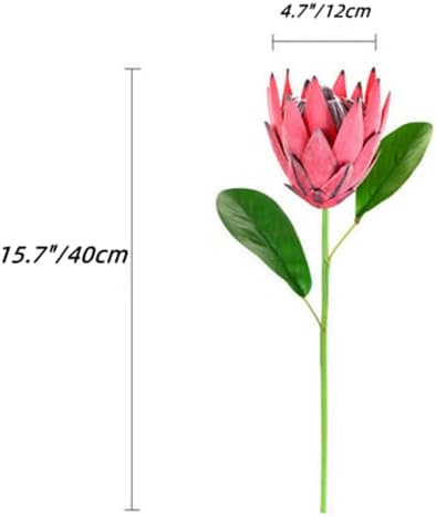 3 Stem King Protea Artificial Flowers Real Touch Protea Cynaroides,Orange