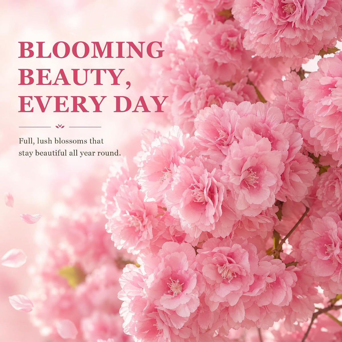 Artificial Cherry Blossom Tree 5FT, Fake Flowers Blooming Tree