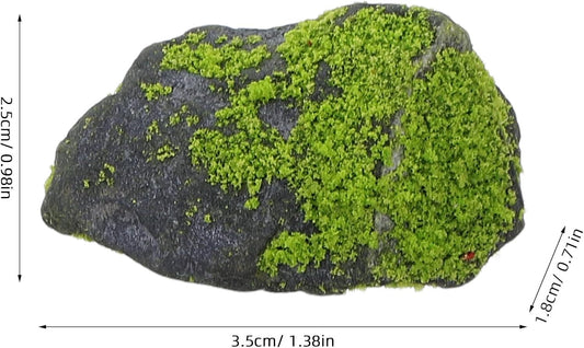 10pcs Artificial Moss Rocks, Lifelike Faux Covered Stones for Terrarium Aquarium, Realistic Faux Rocks for Floral Arrangement, Fairy Garden, Bonsai Landscape