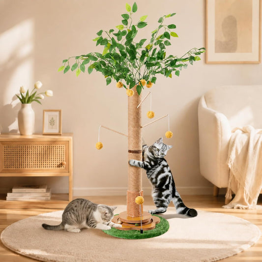 45" Tall Cat Scratching Post with Toy