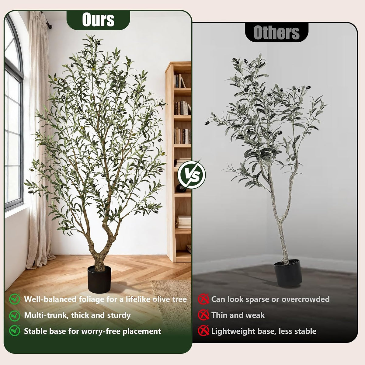 Olive Trees Artificial Indoor: 96% Lifelike - Can't Tell from 6ft