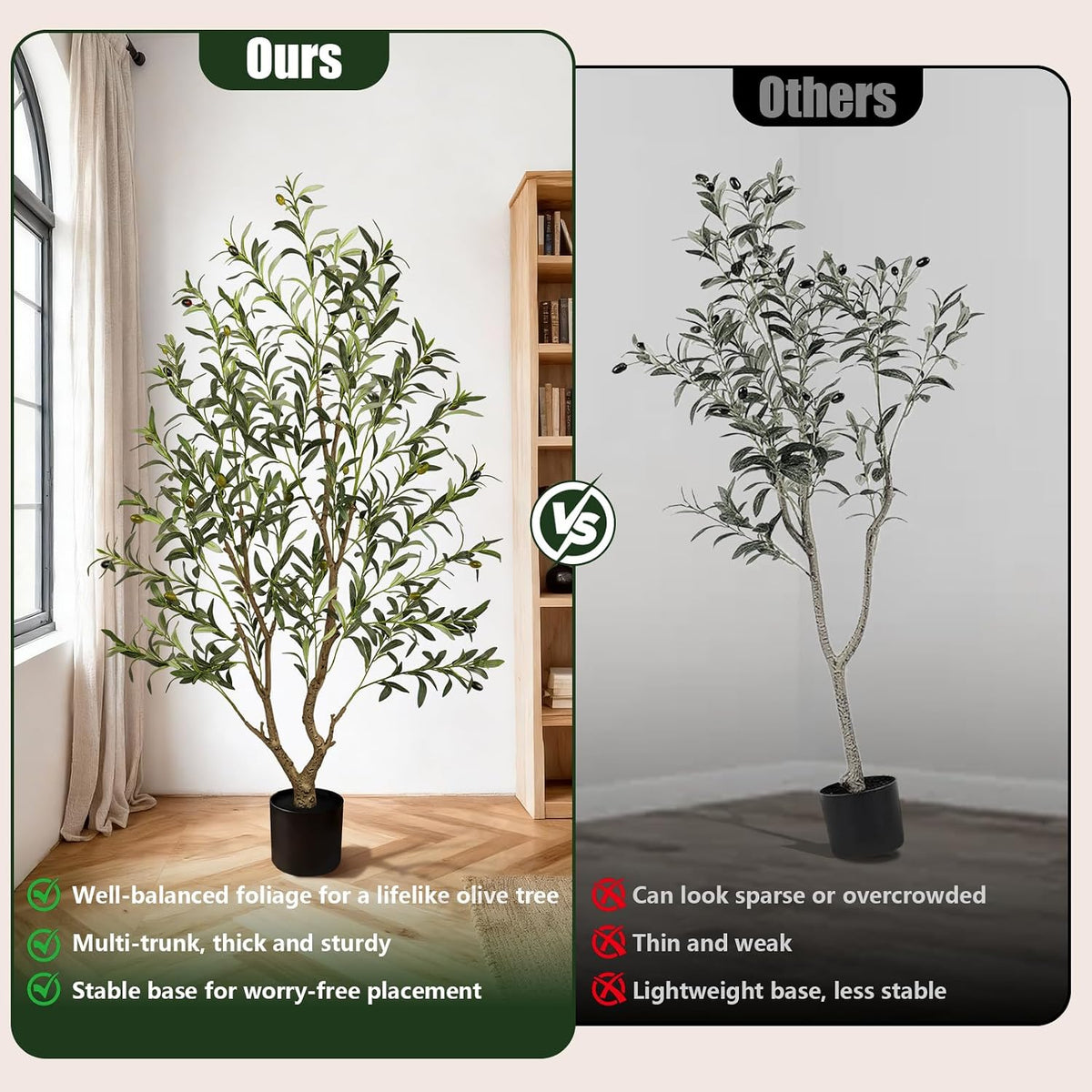 Olive Trees Artificial Indoor: 96% Lifelike - Can't Tell from 6ft