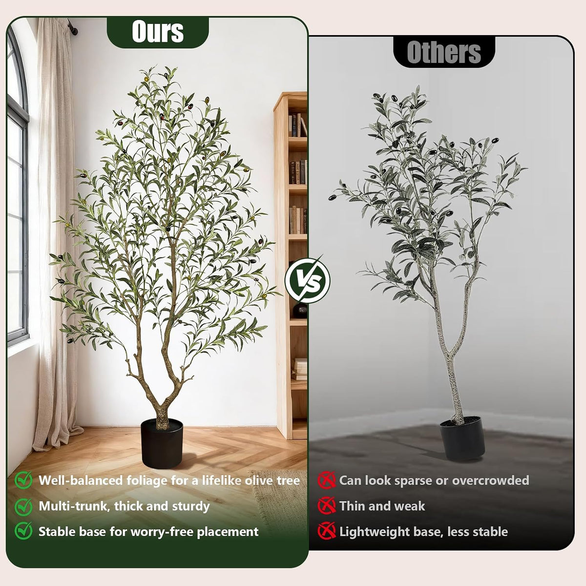 Olive Trees Artificial Indoor: 96% Lifelike - Can't Tell from 6ft