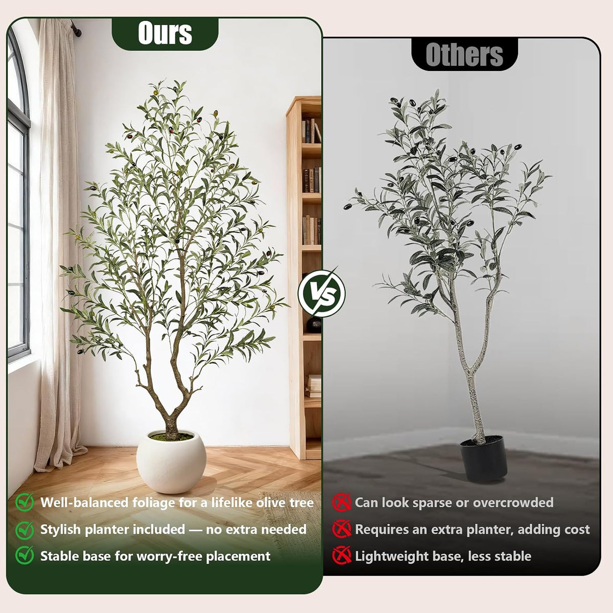 Olive Trees Artificial Indoor: 96% Lifelike - Can't Tell from 6ft