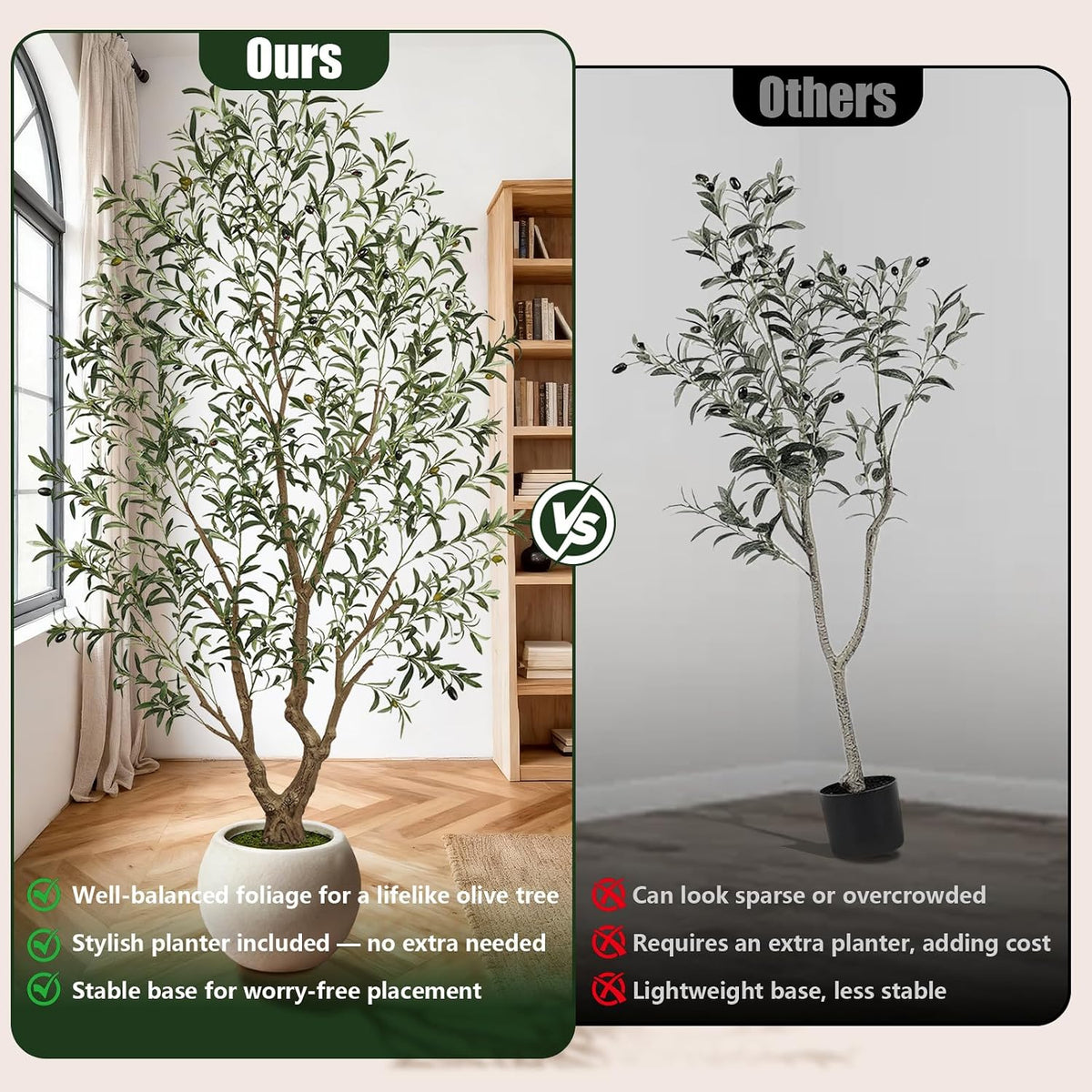 Olive Trees Artificial Indoor: 96% Lifelike - Can't Tell from 6ft