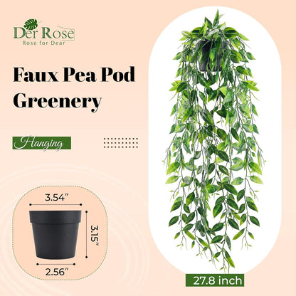 1Pcs Fake Plants Hanging Artificial Potted Faux Eucalyptus Plants for Modern Boho Farmhouse Bathroom Office Desk Wall Art Shelf Living Room Aesthetic Decor Indoor