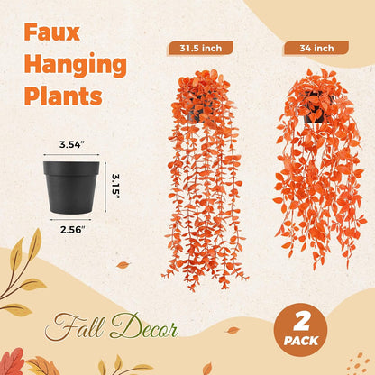 1Pcs Fake Plants Hanging Artificial Potted Faux Eucalyptus Plants for Modern Boho Farmhouse Bathroom Office Desk Wall Art Shelf Living Room Aesthetic Decor Indoor