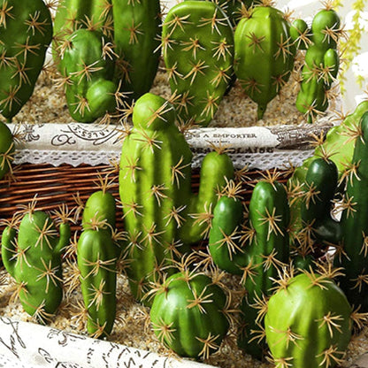 10 PCS Faux Fake Succulents Artificial Cactus DecorFaux Cactus Cacti Plant Artificial Cactus Succulent Artificial Succulent Plants for Decoration Faux Cactus Plant Bulk