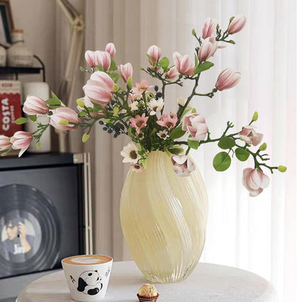 Magnolia Flowers Artificial Branches with Realistic Buds & Leaves