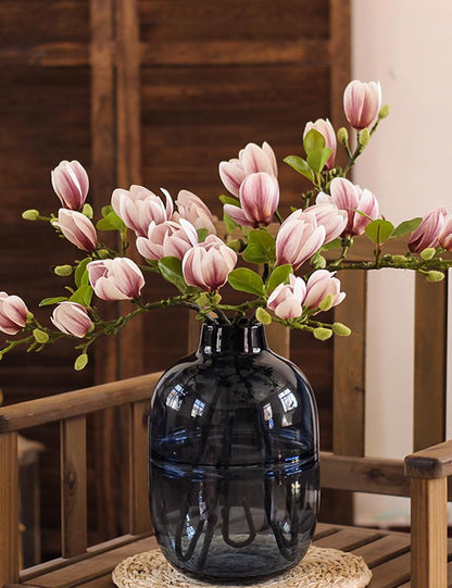 Magnolia Flowers Artificial Branches with Realistic Buds & Leaves