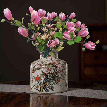 Magnolia Flowers Artificial Branches with Realistic Buds & Leaves