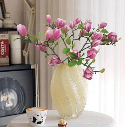 Magnolia Flowers Artificial Branches with Realistic Buds & Leaves