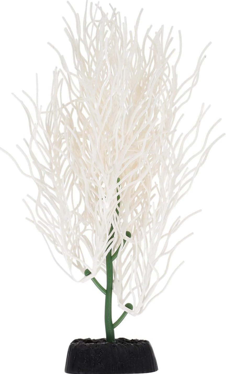 Aquarium Plants Silicone White Fish Tank Decorations Plastic Plants Betta Fish Tank Accessories Aquarium Decor