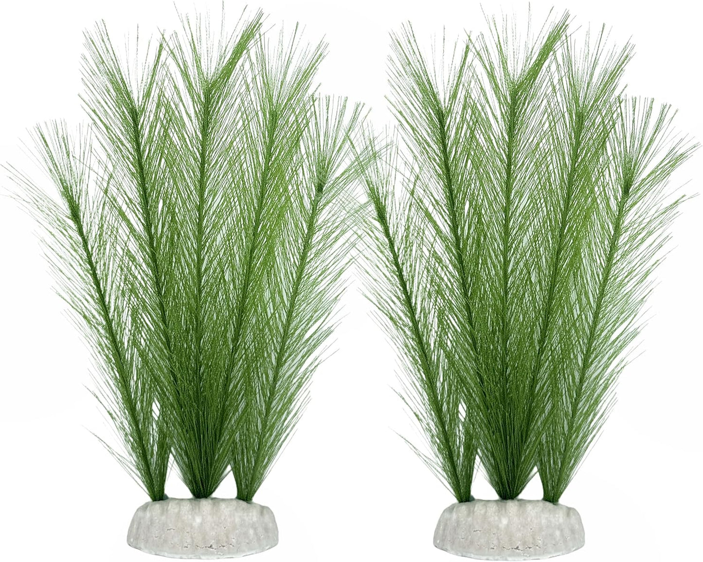 Plastic Fish Tank Plants Soft Silk Water Grass for Terrarium Simulate Plants and Aquarium Landscape(4pcs,12")