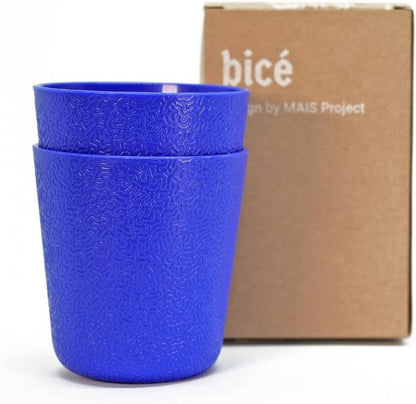 BiceColor Drinking Cups, Dishwasher Safe, Unbreakable, Environment-Friendly | 100% Recyclable Tumbler reduces ecological footprint | Made in Italy, 20cl, Yellow (Pack of 3)