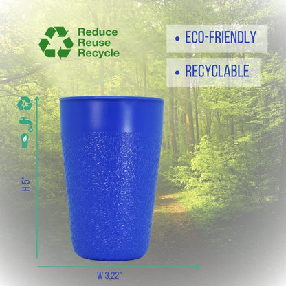 BiceColor Drinking Cups, Dishwasher Safe, Unbreakable, Environment-Friendly | 100% Recyclable Tumbler reduces ecological footprint | Made in Italy, 20cl, Yellow (Pack of 3)