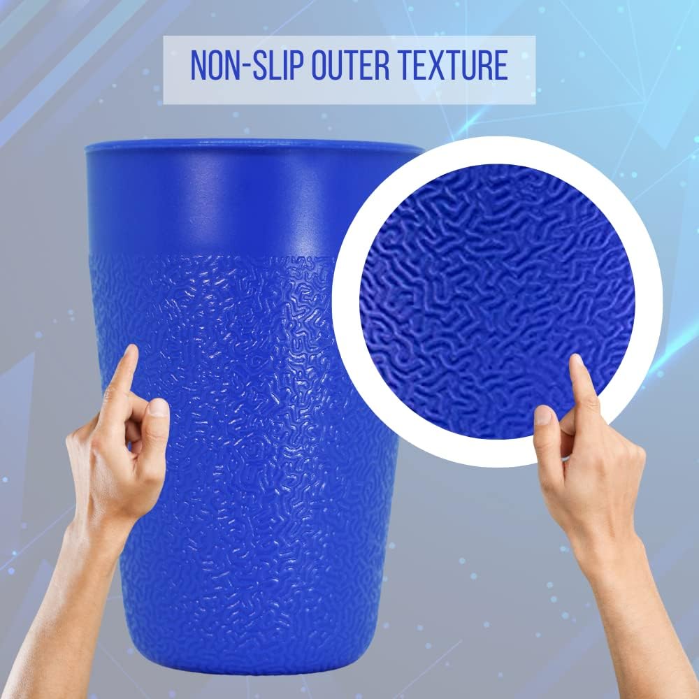 BiceColor Drinking Cups, Dishwasher Safe, Unbreakable, Environment-Friendly | 100% Recyclable Tumbler reduces ecological footprint | Made in Italy, 20cl, Yellow (Pack of 3)