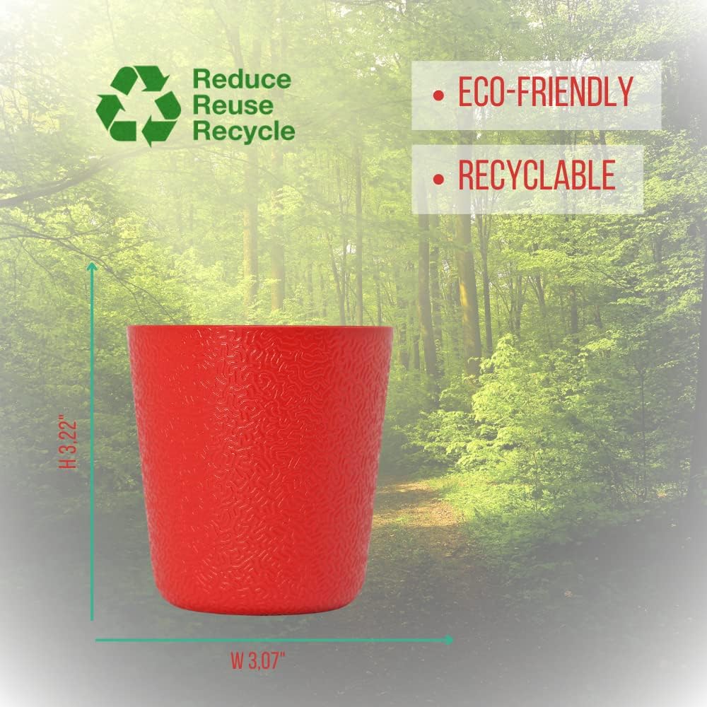 BiceColor Drinking Cups, Dishwasher Safe, Unbreakable, Environment-Friendly | 100% Recyclable Tumbler reduces ecological footprint | Made in Italy, 20cl, Yellow (Pack of 3)