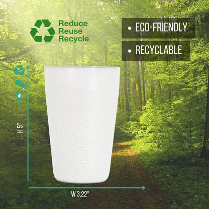 BiceColor Drinking Cups, Dishwasher Safe, Unbreakable, Environment-Friendly | 100% Recyclable Tumbler reduces ecological footprint | Made in Italy, 20cl, Yellow (Pack of 3)